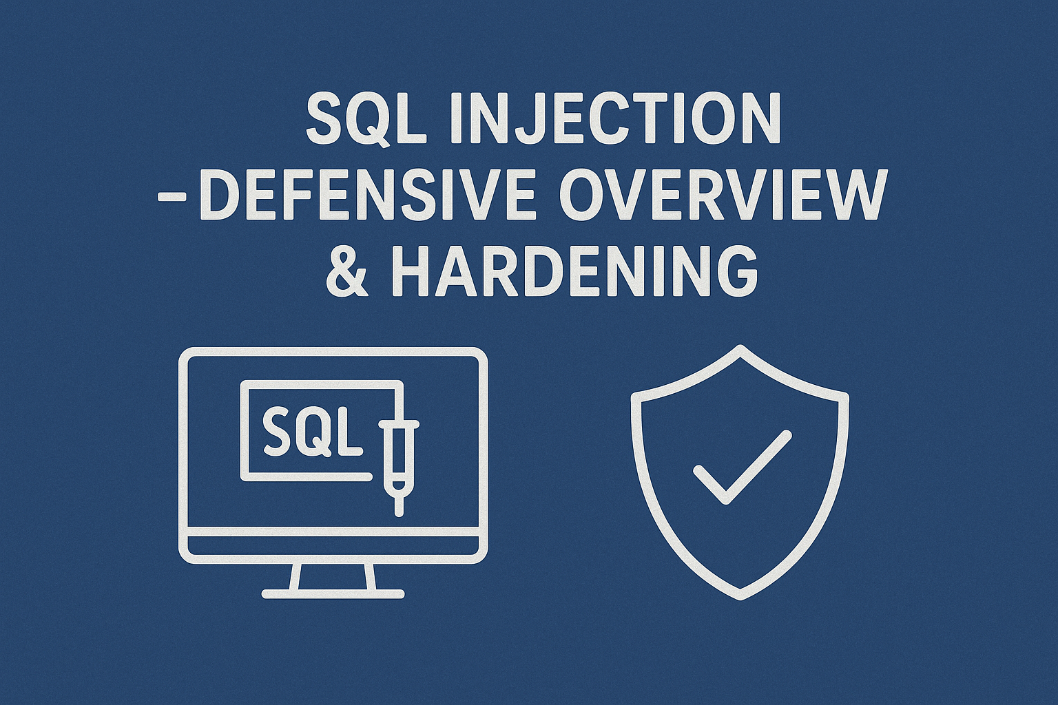 SQL Injection — Defensive Overview & Hardening
