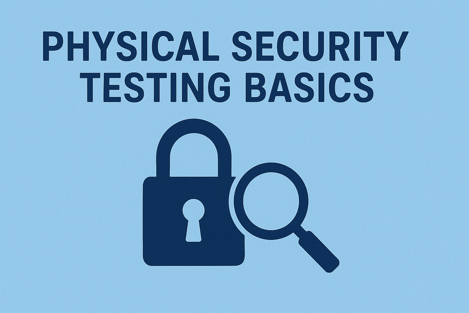 Physical Security Testing Basics — Policy-Bound & Defensive