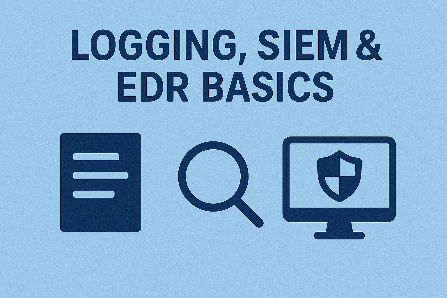 Logging, SIEM & EDR Basics — Detections for Common TTPs