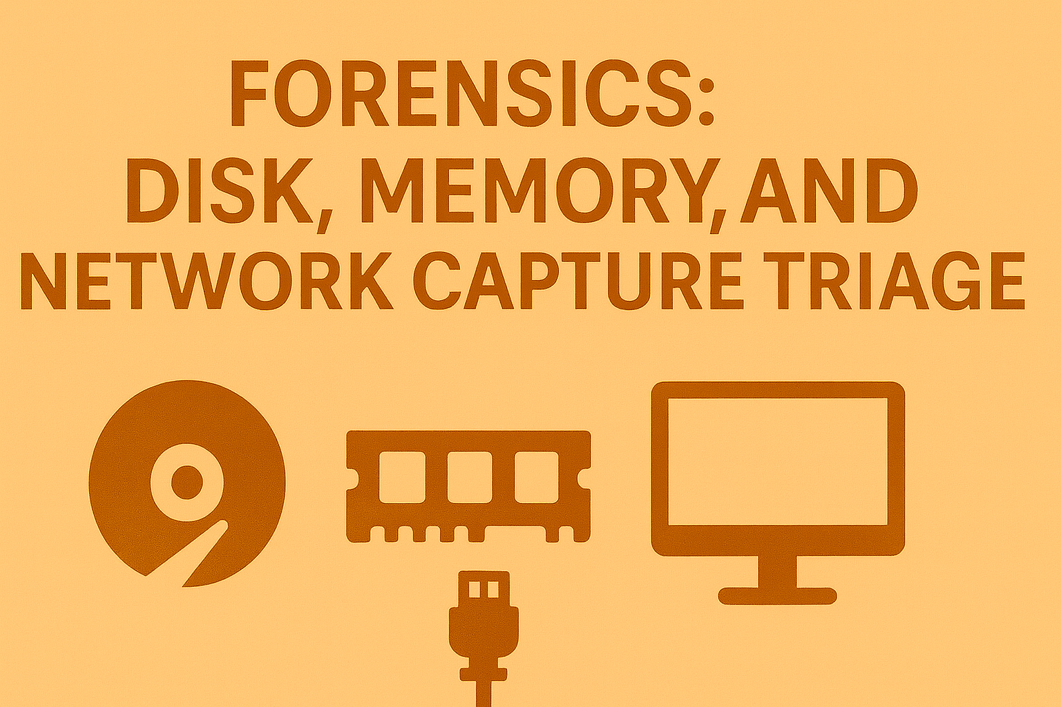 Detection & Defense (Blue-Team View) — Forensics: Disk, Memory, and Network Capture Triage